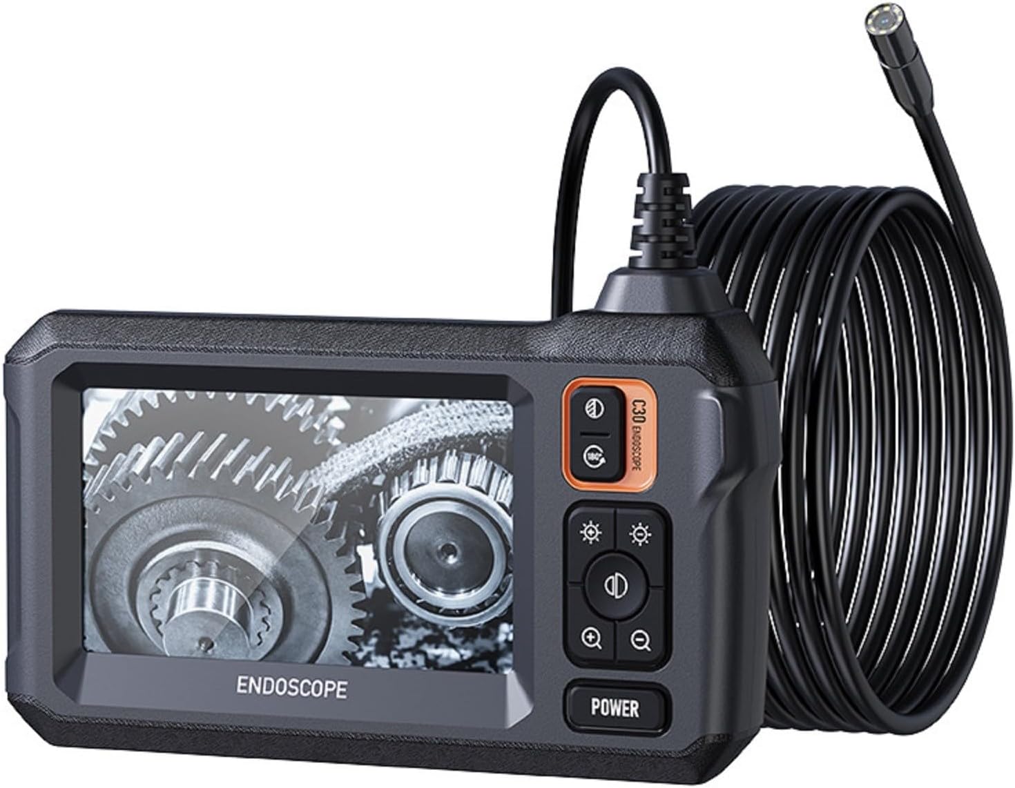 Boroscopio industrial 1080P de 5 metros con pantalla