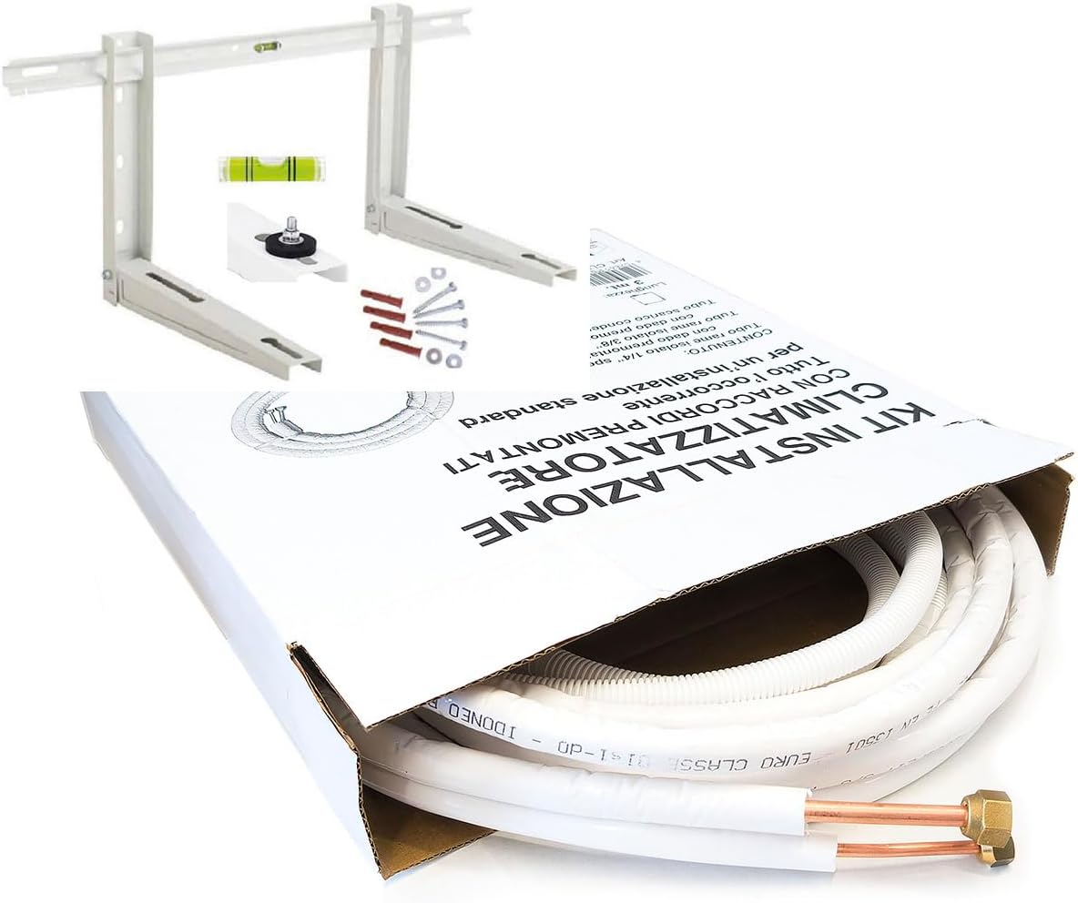 MBM kit 1/4 + 3/8 de 3 m para tuberia de cobre 3 8 para aire acondicionado