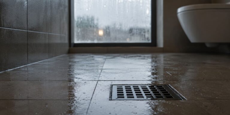 olor a alcantarilla en el baño cuando llueve