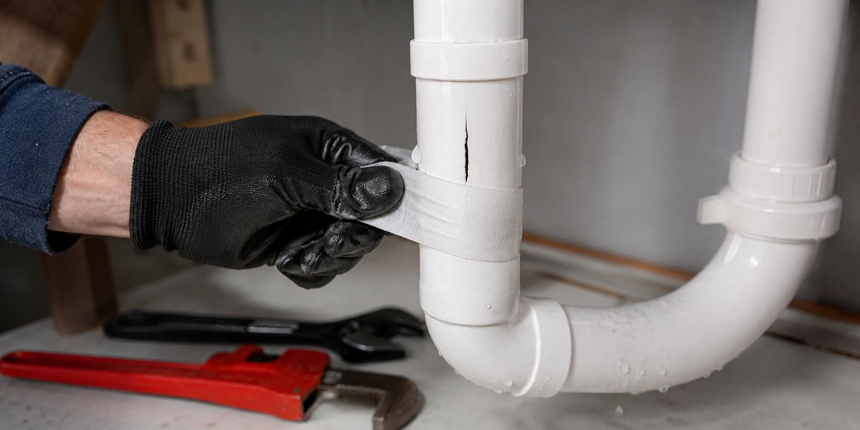 reparar tubería PVC fisurada