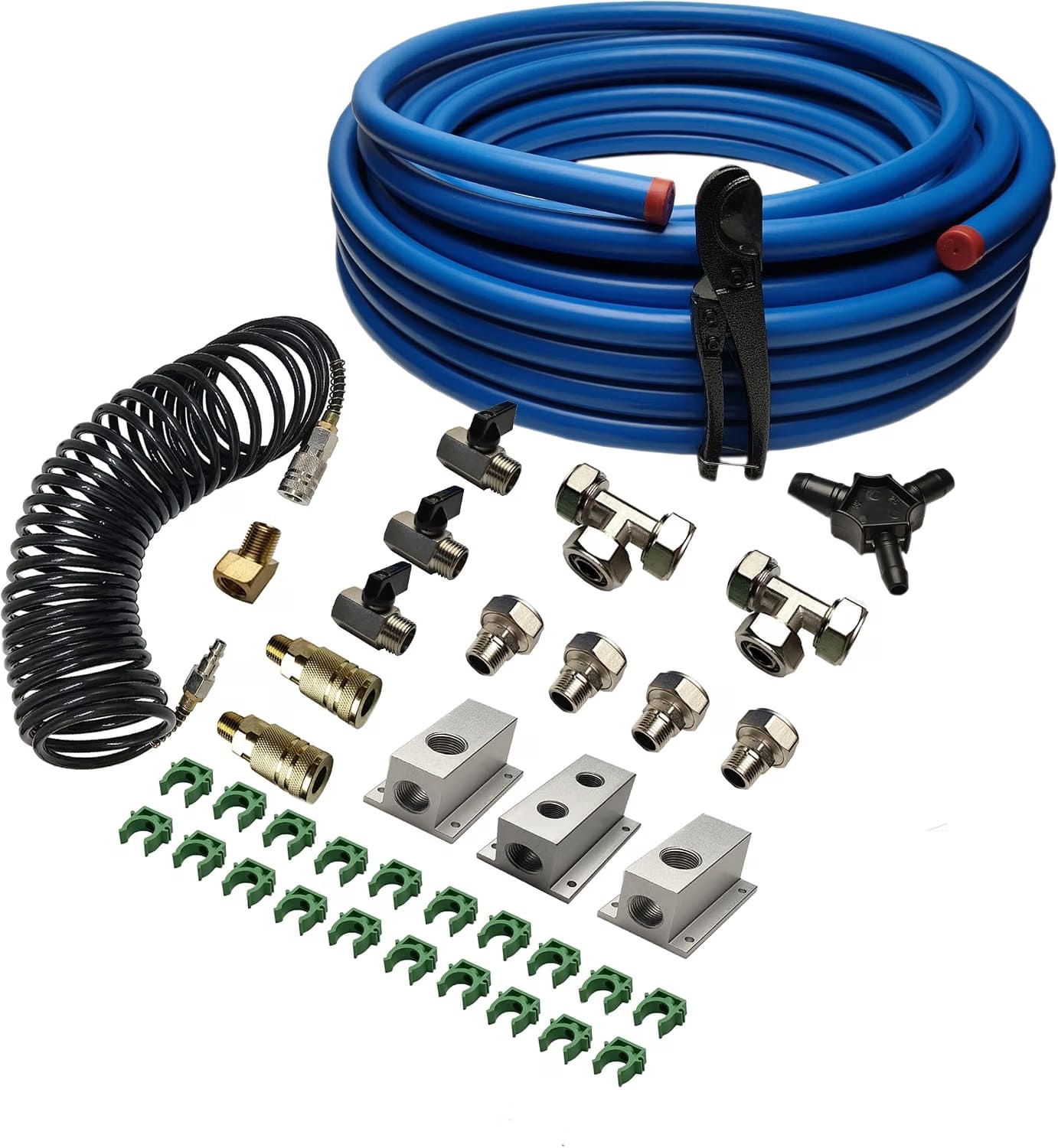 Kit HDPE-aluminio 3/4” x 100 ft para tuberia aluminio aire comprimido